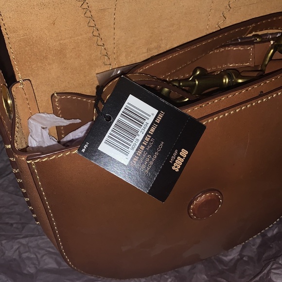 NWT new Frye Ilana Color Block Crossbody in Cognac - Picture 3 of 11